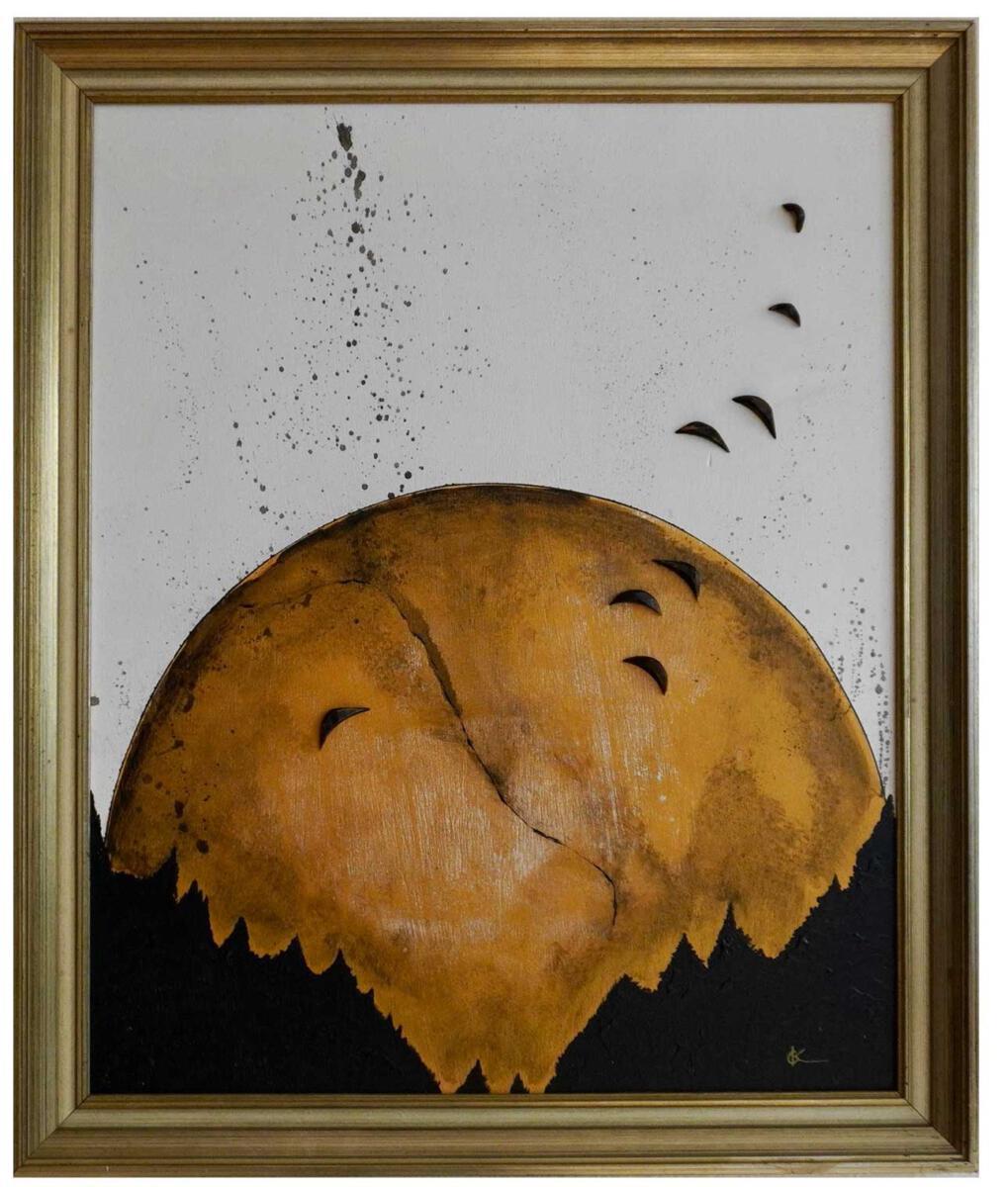 Grenzenlosigkeit, Acryl auf Holz, 70 x 83 cm 